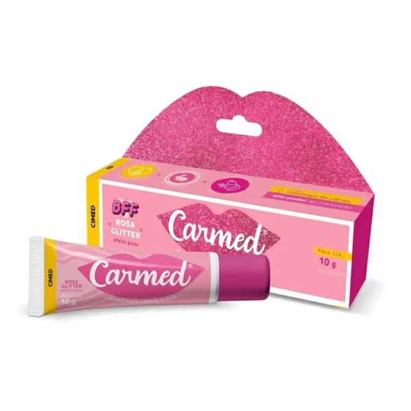Hidratante Labial Fini Bff Rosa Glitter 10g - Carmed
